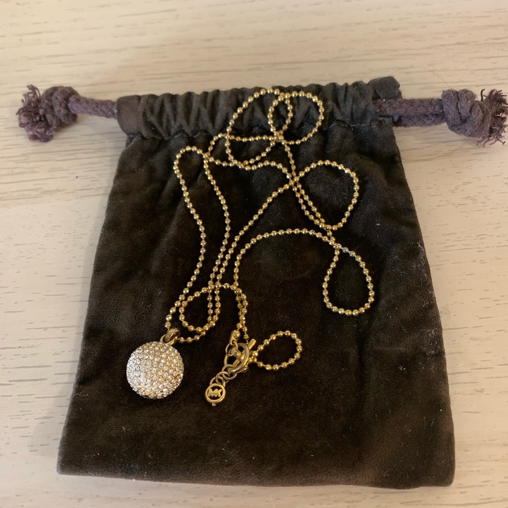 Michael Kors Pendant Necklace Gold Tone